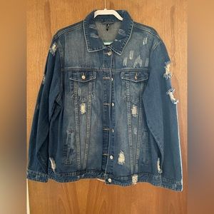 Brand new Denim Jacket With Patches on Back